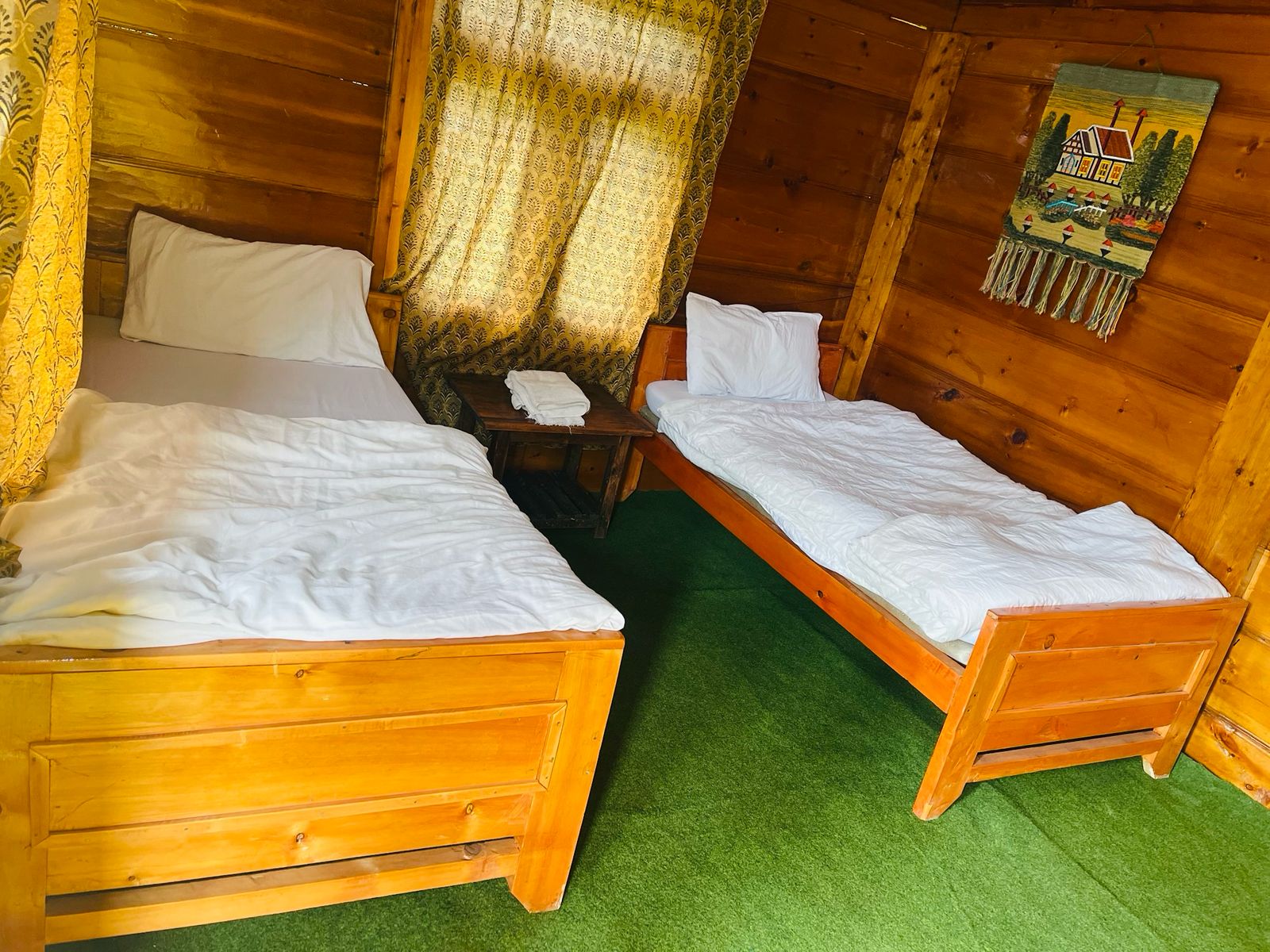 Bring-your-own-tent camping pitch at Broad View, Fairy Meadows.